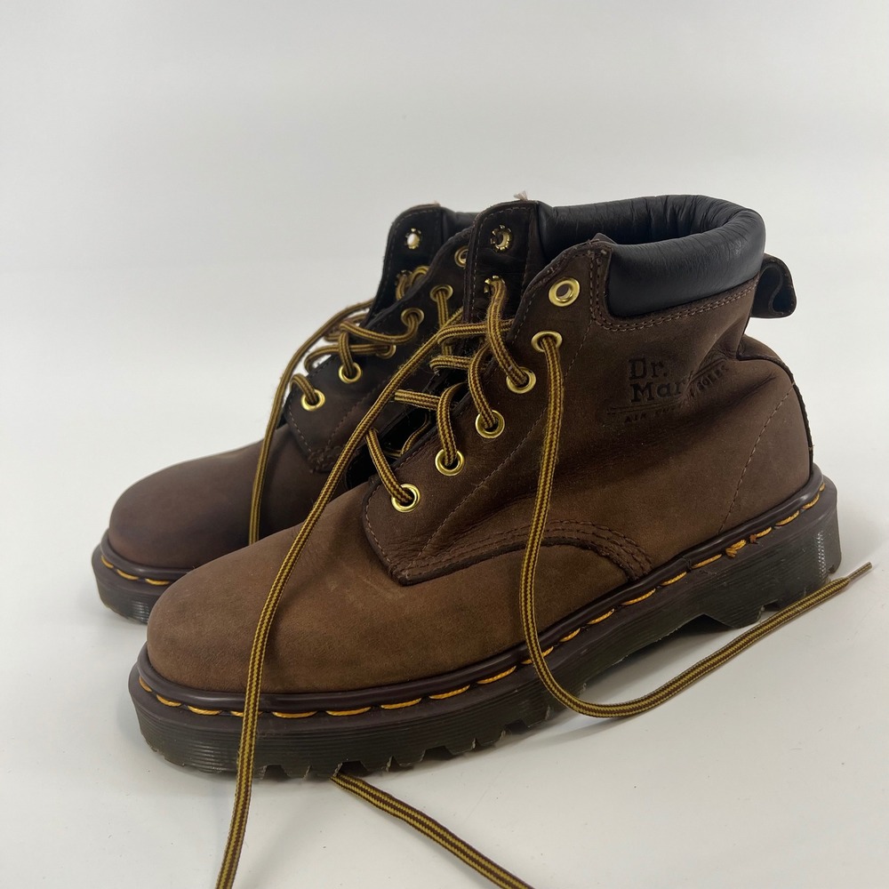 Dr. Martens 939 Made in England Brown‎ Leather 6-Eye Padded Collar Boots UK 5 - Picture 3 of 8